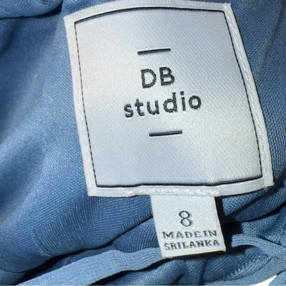 New ▶️ David's Bridal ◀️ Chiffon Ruffle High-Low Dress. Size 8 - Picture 9 of 15